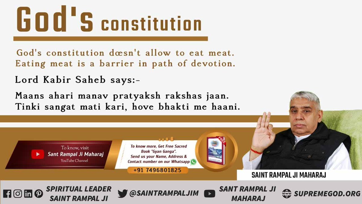 Hanaah8767's tweet photo. #LifeScapesAtAmazon
#भगवान_का_विधानभक्ति
Dowry transactions should not be done in marriage.
Dowry enemy of peace, cause a rift in the relationship.
The one who takes money (dowry) in exchange for the girl, all the way to hell.
Sant Rampal Ji Maharaj https://t.co/9MtXKRc0FS