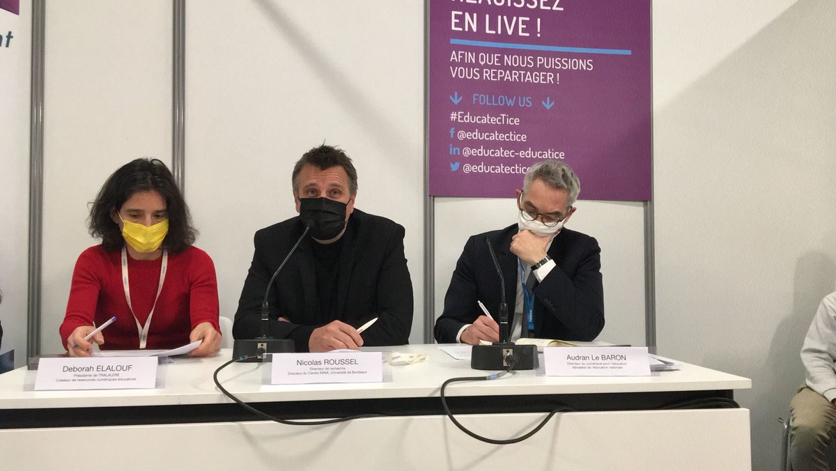 #Leplusimportant (@leplusimp) on Twitter photo .<a href="/nclsrssl/">Nicolas Roussel</a> <a href="/Inria/">Inria</a>
"PlutÎt que d'utiliser les tech d'aujourd'hui pour préparer l'école de demain, il vaut mieux réfléchir à ce que nous voulons comme école pour demain et construire les tech dt nous avons besoin"
<a href="/Inria_Bordeaux/">Centre Inria de lâuniversitĂ© de Bordeaux</a>
@educatectice #IAeducation #ednum #ecoleinclusive .<a href="/nclsrssl/">Nicolas Roussel</a> <a href="/Inria/">Inria</a>
"PlutÎt que d'utiliser les tech d'aujourd'hui pour préparer l'école de demain, il vaut mieux réfléchir à ce que nous voulons comme école pour demain et construire les tech dt nous avons besoin"
<a href="/Inria_Bordeaux/">Centre Inria de lâuniversitĂ© de Bordeaux</a>
@educatectice #IAeducation #ednum #ecoleinclusive
