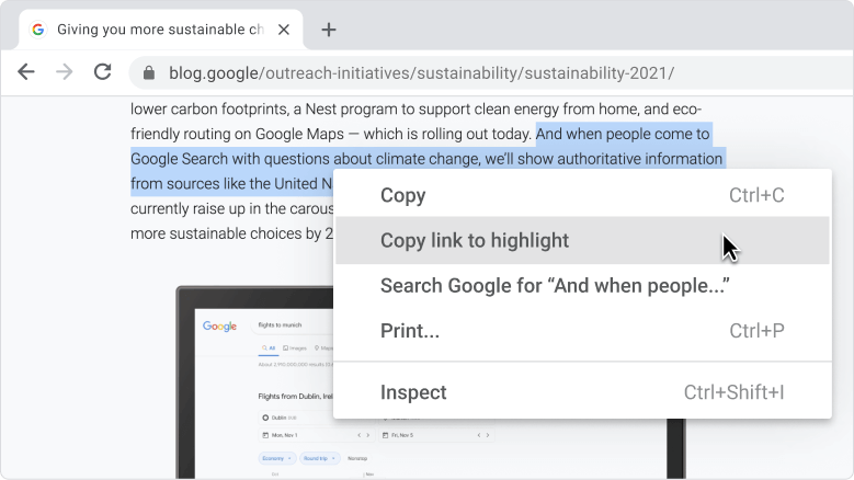adifurca's tweet photo. With @googlechrome, any text can become an anchor.

When a recipient opens your link, it will send them right to the part of the page you selected. https://t.co/etb7whEOm0
