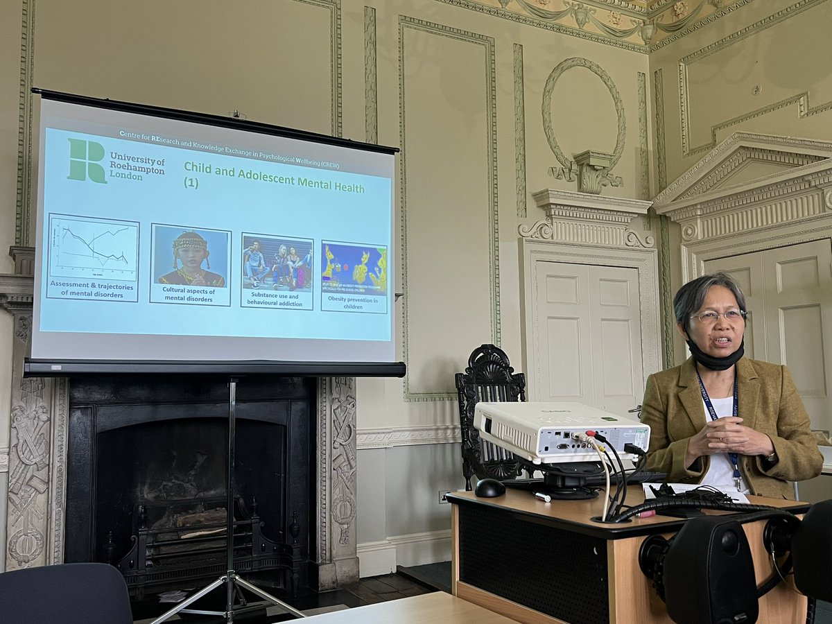 RoehamptonPsychology (@roehamptonpsych) on Twitter photo Thank you to <a href="/CeciliaEssau/">Professor Cecilia A. Essau</a> for presenting the leading research and knowledge exchange focused on Child and Adolescent Mental Health taking place within CREW in the School of Psychology. Thank you to <a href="/CeciliaEssau/">Professor Cecilia A. Essau</a> for presenting the leading research and knowledge exchange focused on Child and Adolescent Mental Health taking place within CREW in the School of Psychology.
