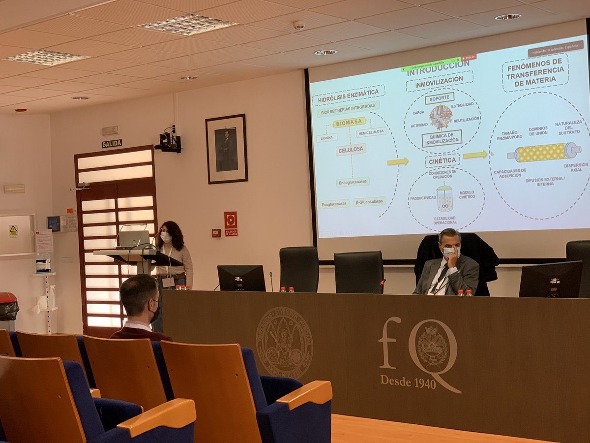 Magnífica presentación de Celia , desarrollo de metodologías par la intensificación de hidrólisis de celulosa