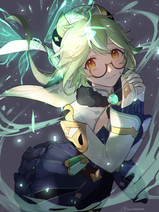 スクロースちゃんお誕生日おめでとう!!キャラデザで一目惚れしたけど性格も大好き💚🧪 #Sucrose
#原神 #原神_キャラ生誕祭 #GenshinImapct 