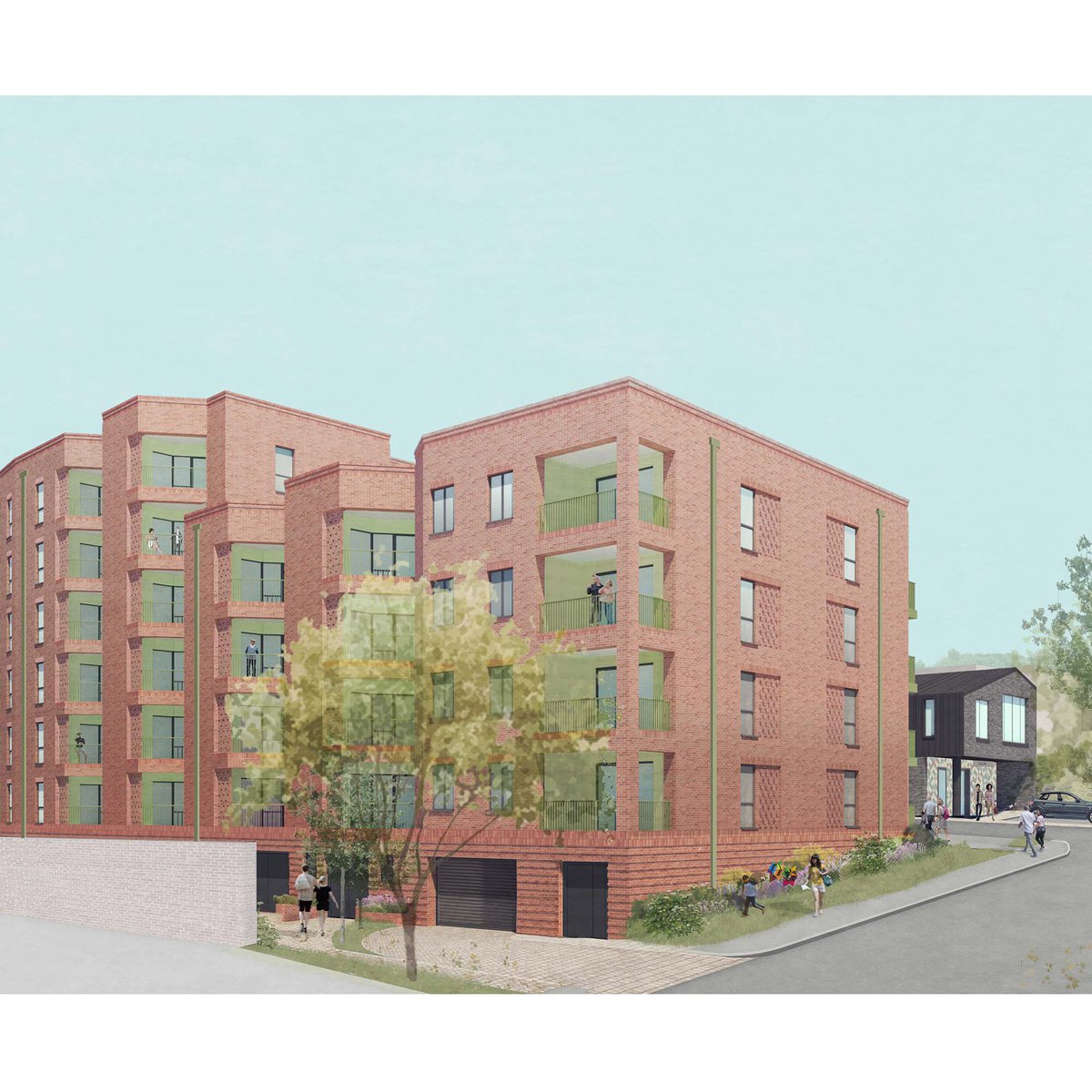 rgp_Ltd's tweet photo. Excited to have submitted our Paradise Depot scheme to planning. This project for Dacorum Borough Council is an interesting mix of community and charity uses combined with affordable housing. 
 
#affordablehousing #socialarchitecture #urbandesign #architecturevisualisation https://t.co/SloFA6g520