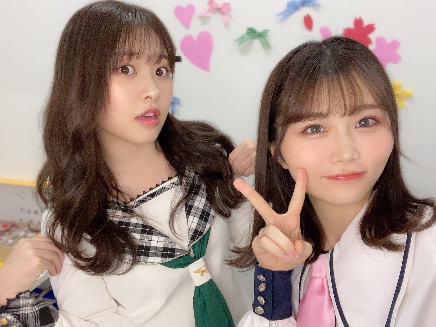 HKT48【秋吉優花＆谷真理佳】メロンジュース★外付け特典★生写真★ブロマイド HKT48【秋吉優花＆谷真理佳】メロンジュース☆外付け特典☆生