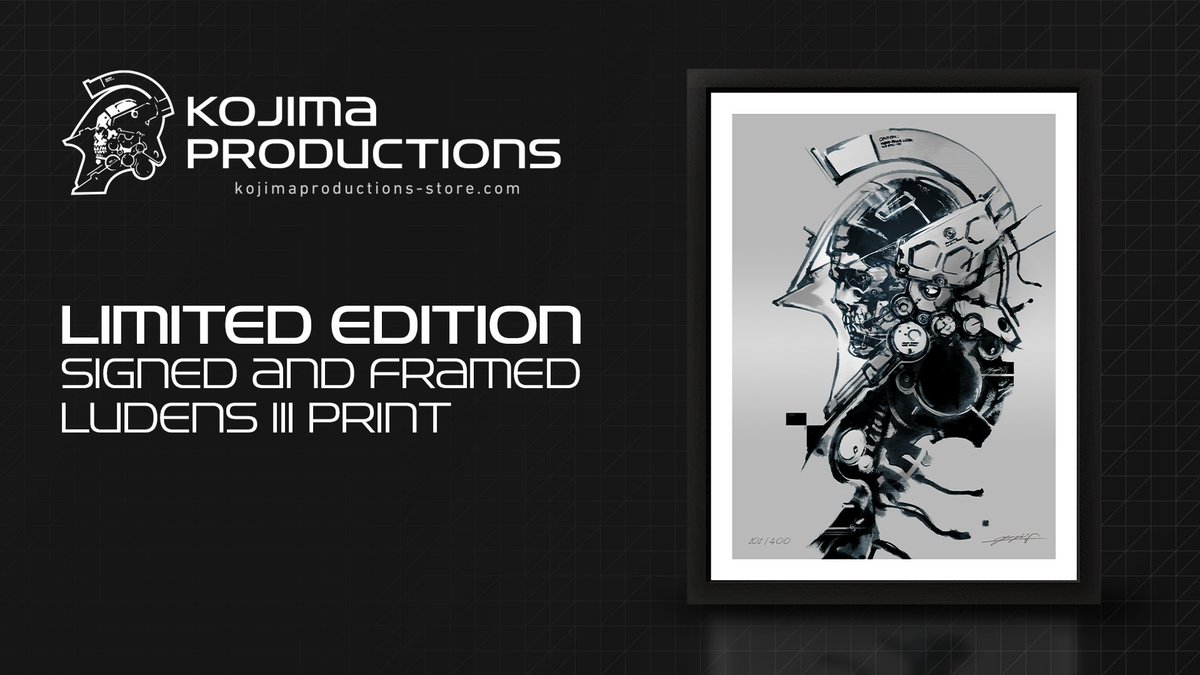 KOJIMA PRODUCTIONS (Eng) on X: "Only 400 of these limited edition #Ludens  print illustrations are available now! Each of these #KojimaProductions  store exclusives are signed in pencil by Yoji Shinkawa. Please visit