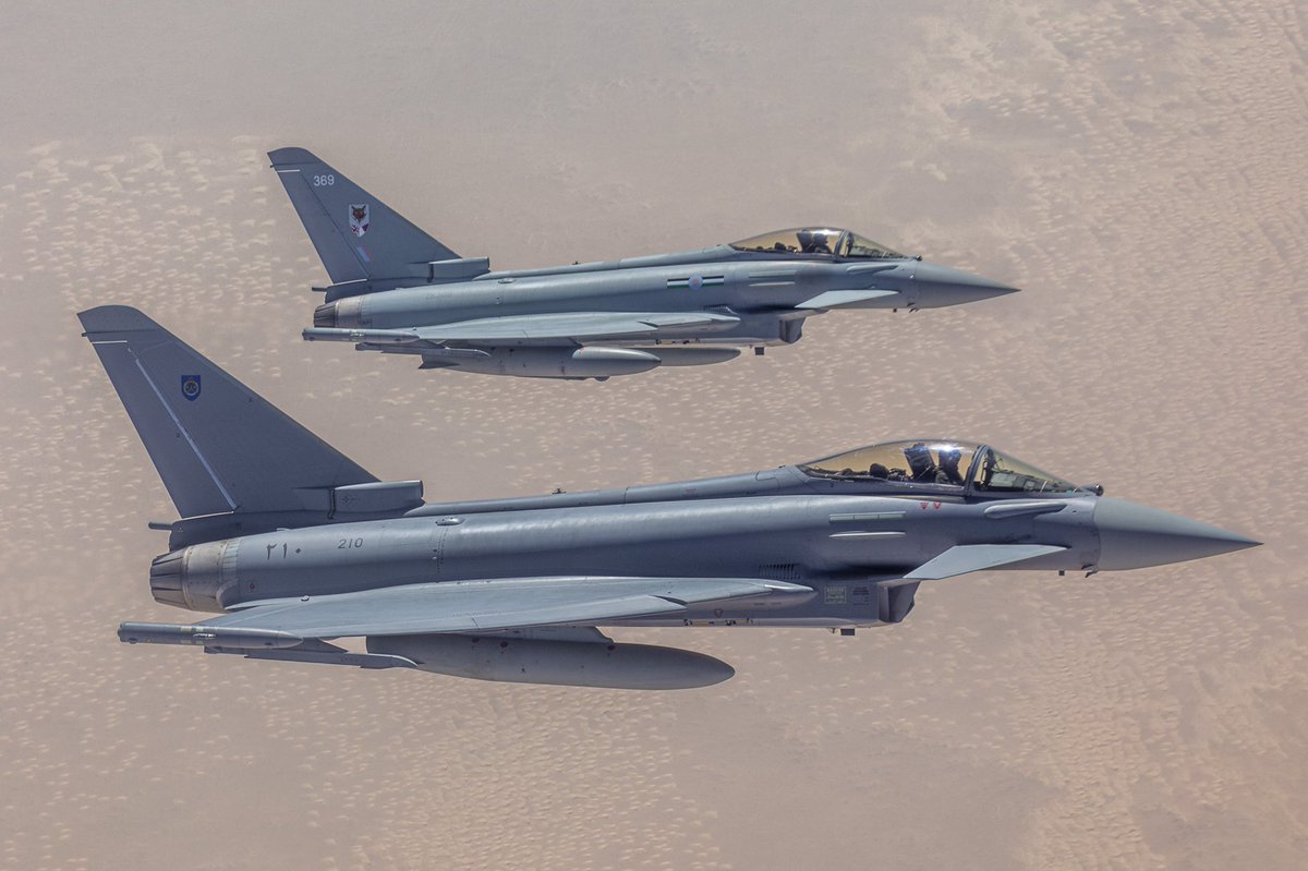 Lt Gen Sir Charlie Stickland (@ltgenstickland) on Twitter photo Typhoon aircraft from <a href="/RoyalAirForce/">Royal Air Force</a> operating with their Royal Airforce of Oman counterparts during Exercise MAGIC CARPET. This displays the #UK’s ongoing commitment to regional stability and security. Typhoon aircraft from <a href="/RoyalAirForce/">Royal Air Force</a> operating with their Royal Airforce of Oman counterparts during Exercise MAGIC CARPET. This displays the #UK’s ongoing commitment to regional stability and security.