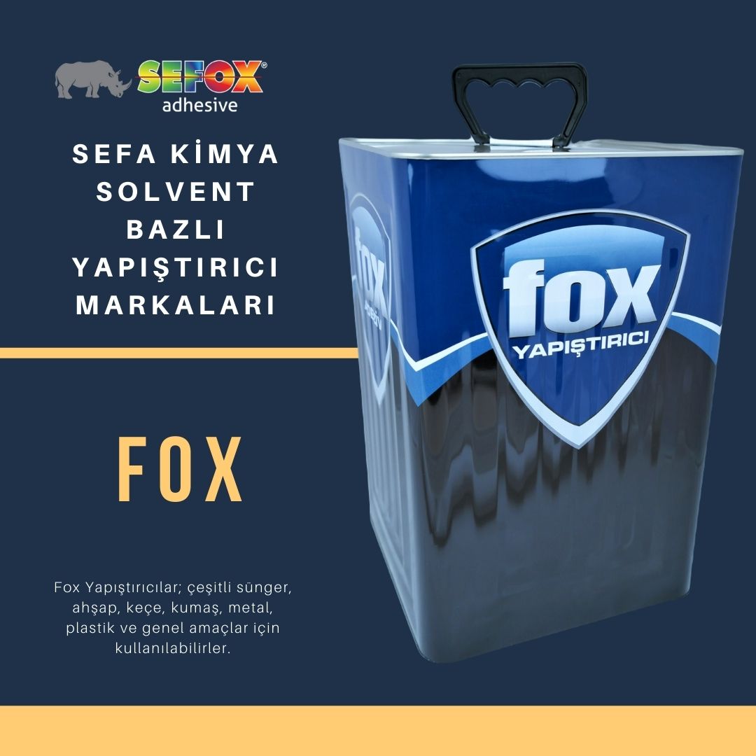 ☄️ SEFA KİMYA SOLVENT BAZLI YAPIŞTIRICI MARKALARI 

🌟  FOX 
⇢⇢⇢⇢⇢⇢⇢⇢⇢⇢

#adhesive #yapıştırıcı #yatak #mobilya #sefox #sefoxyapıştırıcı #sefoxhotmelt #sefakimya