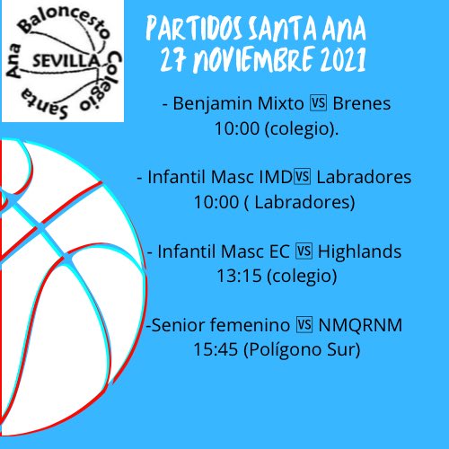 Colegio Santa Ana (@staanabasketsev) on Twitter photo 