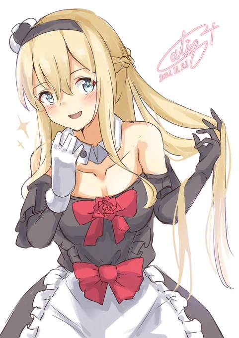 新しい装いに内心ウキウキなウォスパ様🤗✨💕

#艦これ版深夜の真剣お絵描き60分一本勝負
#艦これ版真剣お絵描き60分一本勝負_20211126  #艦これ 