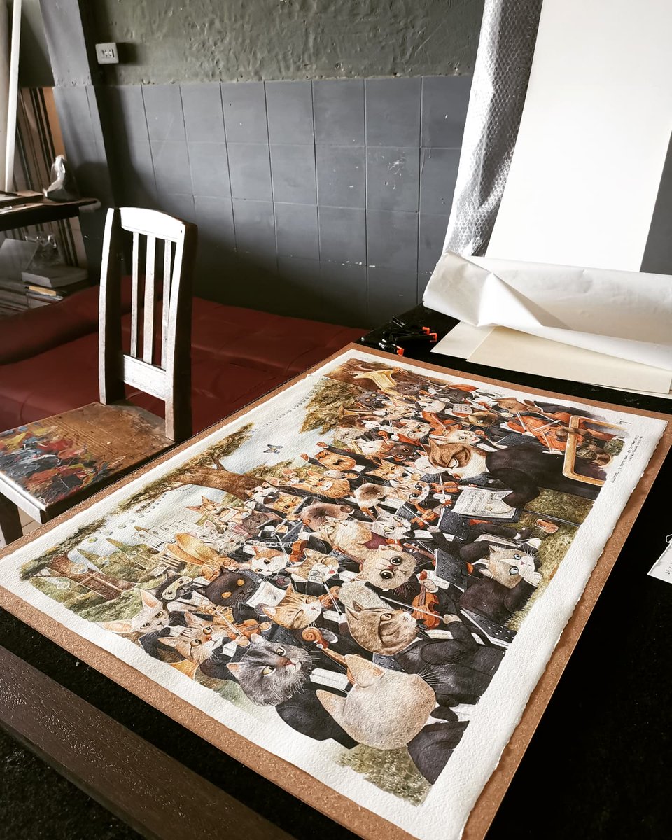 loopofart1984's tweet photo. I need a wooden frame

https://t.co/lnOJtFr12c

ALLCATSTRA
Arches 300g cold pressed
#sketch #cats #music #classical #classicalmusic #symphony #orchestra #NFTWorld
#nft #nfts #nftart #nftartist #NFTTHAILAND #nftcollector #NFTCommunity #impressionism https://t.co/6INfEYMRZv