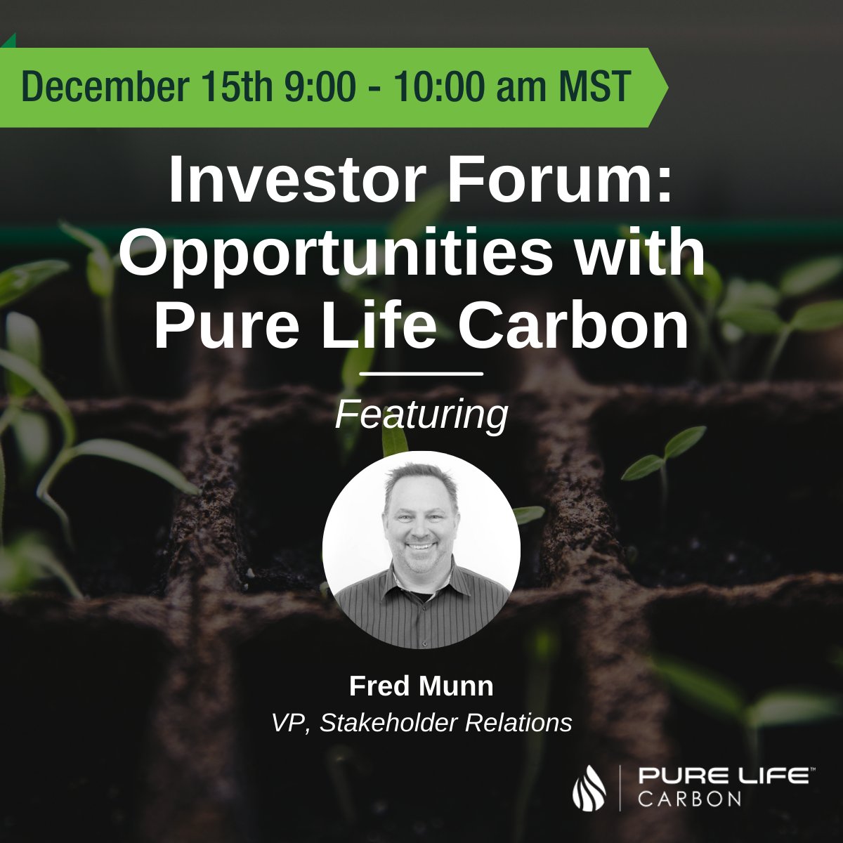 Have you signed up for our upcoming webinar yet? Fred Munn, our VP, Stakeholder Relations will host a presentation all about Pure Life Carbon’s recent progress and how we plan on making a global impact.  

Register and learn more: zcu.io/x0Mj 

#livewebinar #agtech