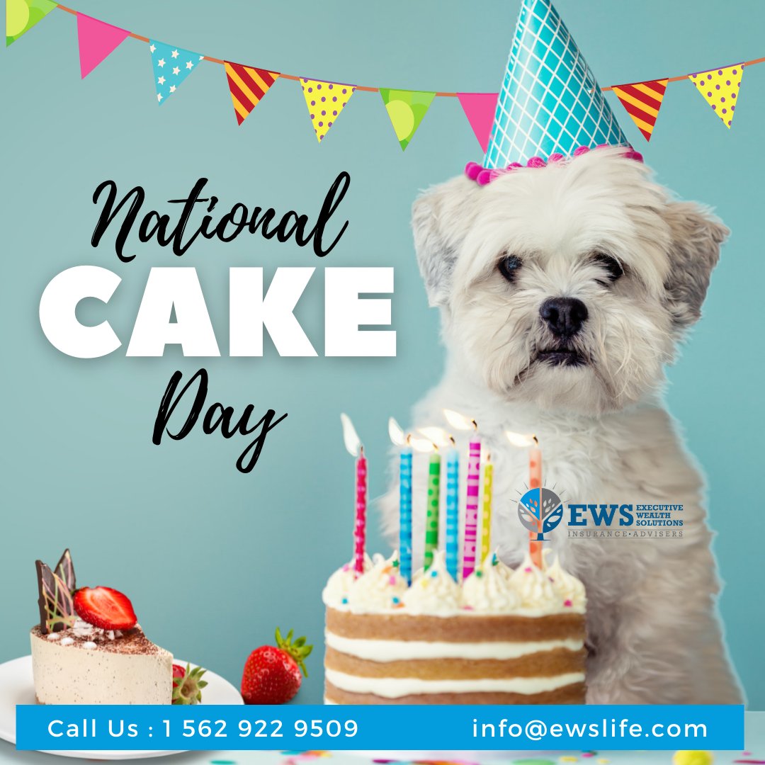 ewslife's tweet photo. #HappyNationalCakeDay π°
Just wanted to give you an excuse to eat cake today π
#cakeday #insurancebroker #ewslife #thescplan #insurance #financialadvisor #financialplanning #planahead #insuranceagent #insurancepolicy #insurancecoverage #lifeinsuranceagent https://t.co/LP9z0KnAEk