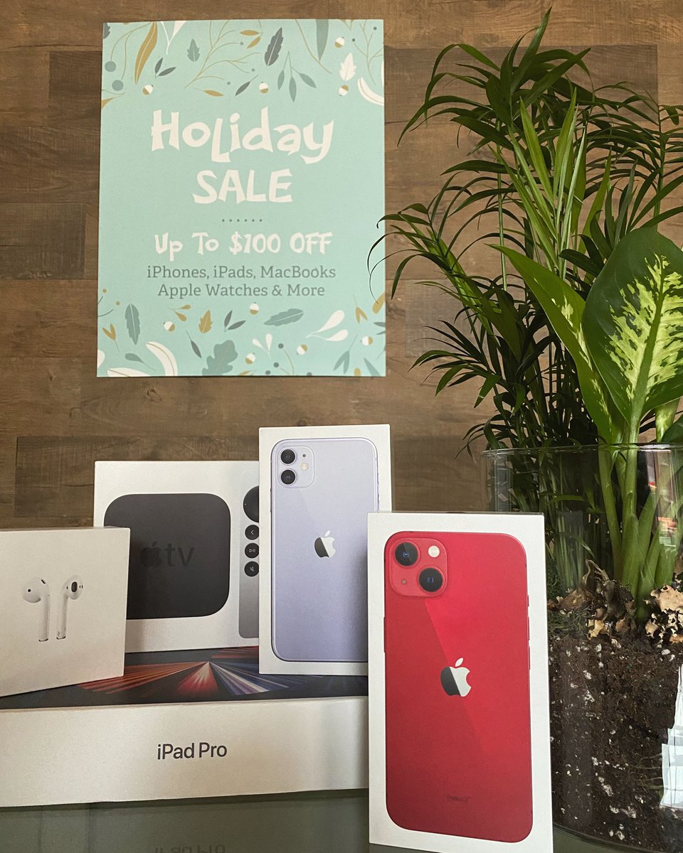 lakeeffectphone's tweet photo. Tis’ The Season

Limited Time Holiday Sale! Up To $100 OFF iPhones, iPads, MacBooks, Apple Watches, &amp; More

This Black Friday, Small Business Saturday, and Cyber Monday! Shop in store and online

https://t.co/lyujXdBu3n 

#lakeeffectphonerepair #shopsmall #BlackFriday https://t.co/4vjCtak6zh