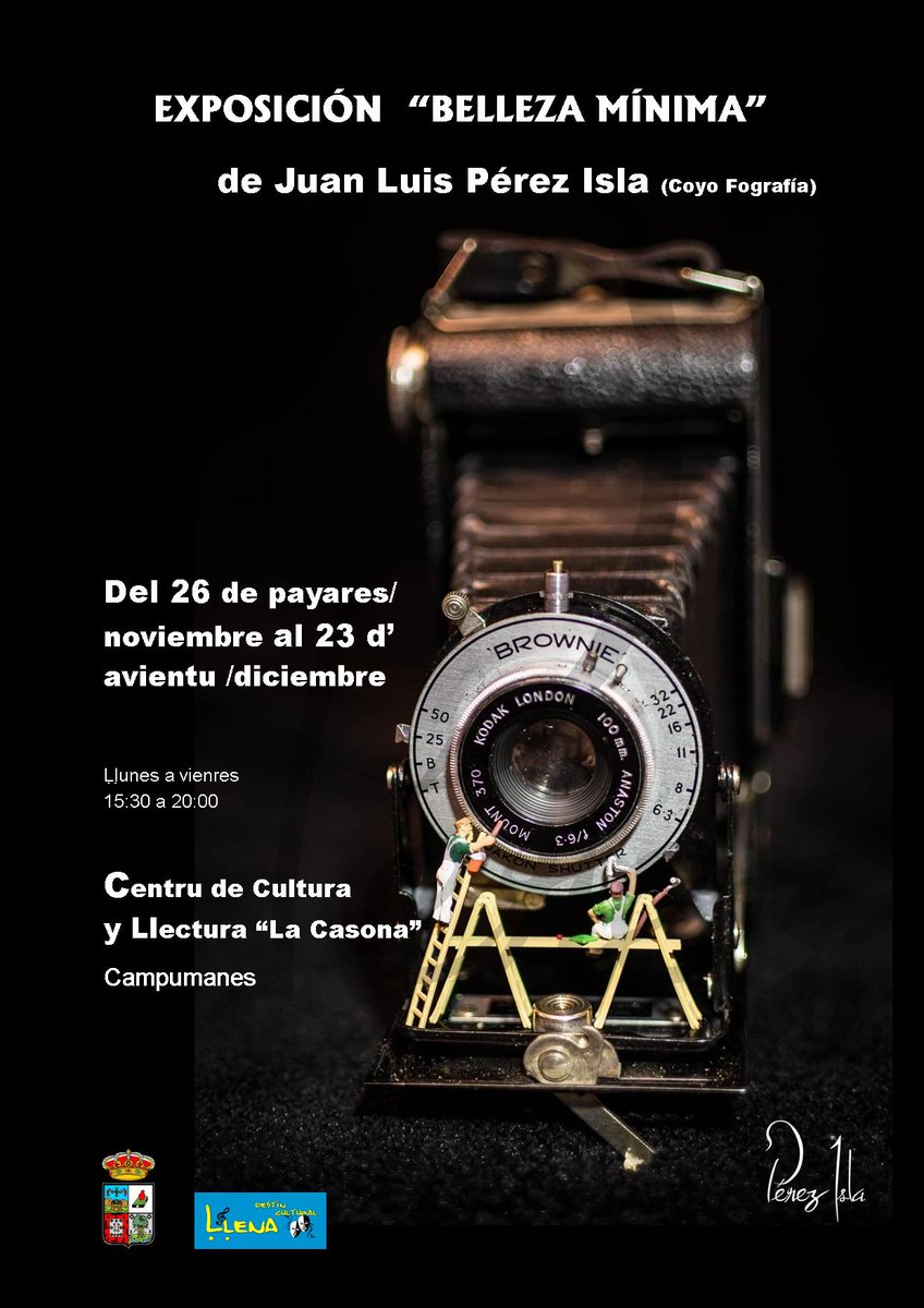 LenaCultura's tweet photo. BELLEZA MÍNIMA de Juan Luis Pérez Isla CoyoFotografia
Si nun la viste en #LaPola agora en
➡️ 👀 #LaCasona #Campumanes de ḷḷunes a vienres de 15:30 a 20:00 h.😷
📌 Del 2️⃣6️⃣ de payares 
al 2️⃣3️⃣ d'avientu
#Ḷḷenadestíncultural #esposiciones #CulturaḶḷena #SalaCelsoGranda https://t.co/30AsnzVBko