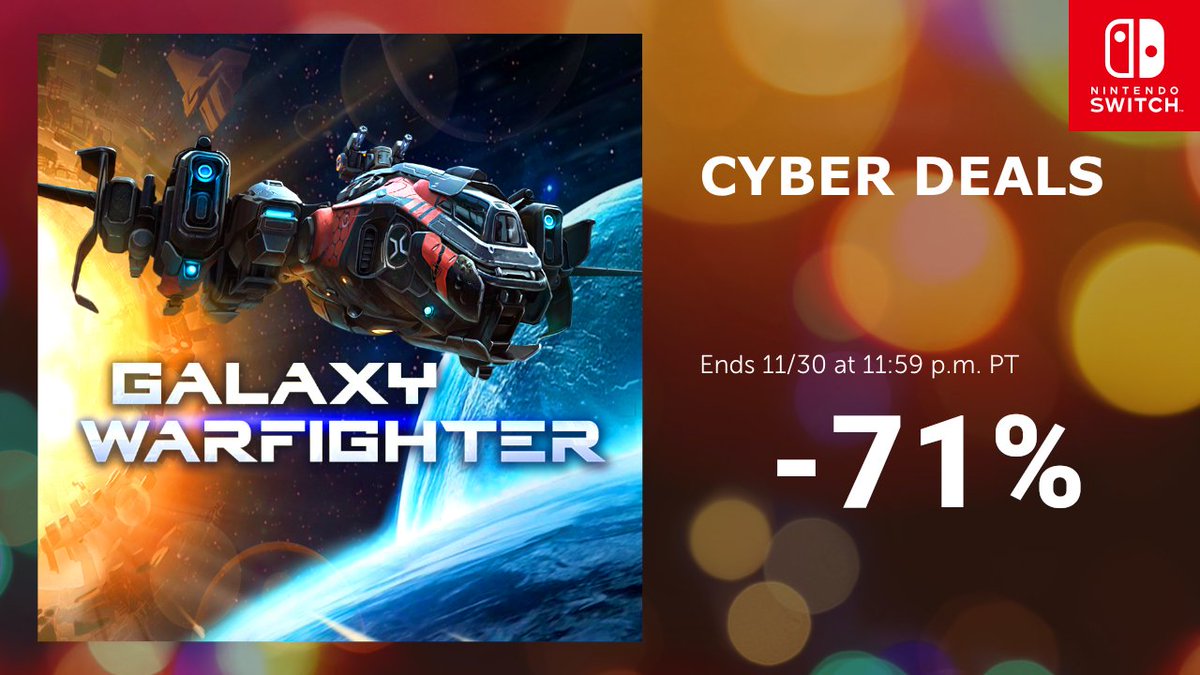 Doodle_God's tweet photo. 71% OFF for Galaxy Warfighter - a classic space shoot’em up game - on Nintendo Switch! Welcome to the Old-School Bullet Hell!
https://t.co/lDg42p8AL3
#JoyBits #Nintendo #BlackFriday #Sales #gamedev https://t.co/MKwXKnhwA2