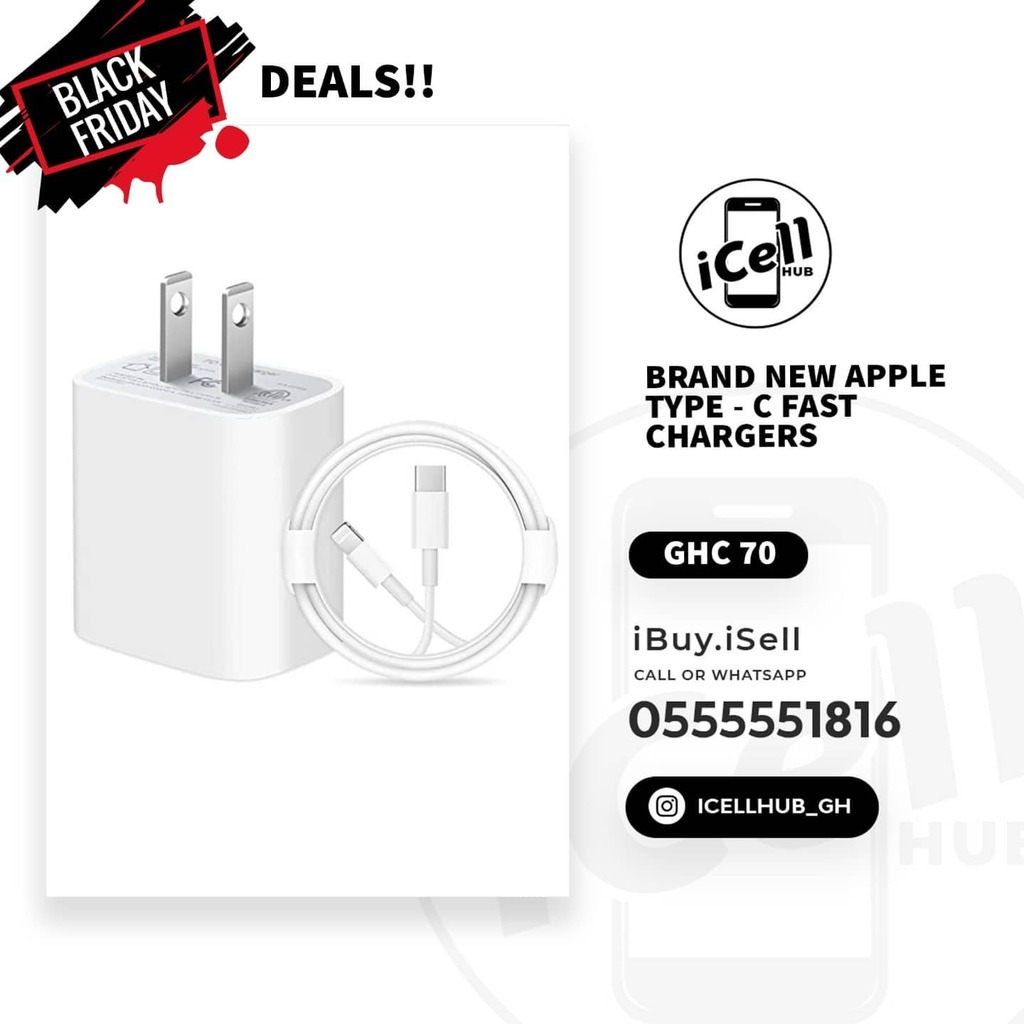 icellhub_gh's tweet photo. Black Friday Super Deals❗❗❗

Grab an Apple Type C Fast Charger for Only GHC 70 From Now Till End of November 2021.

Call or WhatsApp : 0555551816 to Order.

#icellhubghanaforyou #icellhubghana #appledeals #ghanablackfriday #sharpdeals #ordernow https://t.co/GZYqzMmnBT https://t.co/0rx1RaIGNE