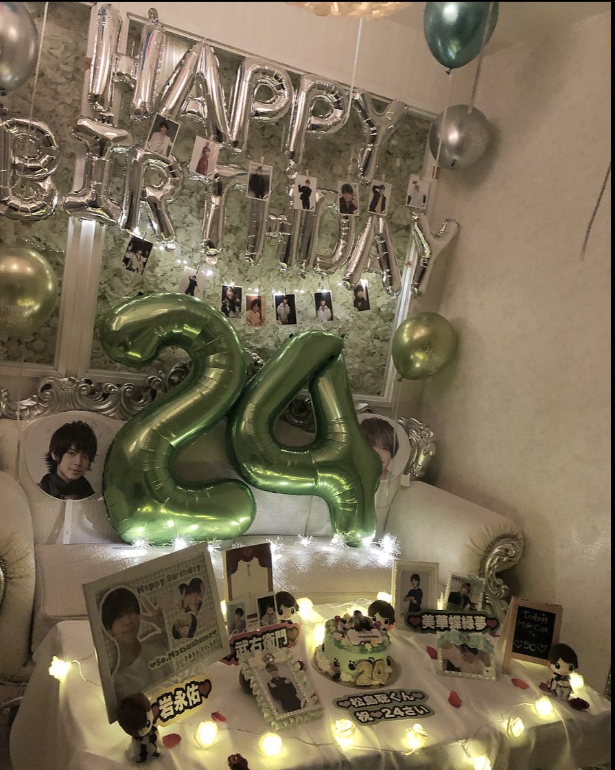 ___I997_s's tweet photo. 聡くん、お誕生日本当におめでとう(T_T)色々頑張ったから見てほしい〜〜( ´ •̥  ̫ •̥ ` )💚
そうくんにとってかけがえのない1年になりますように🥰沢山思い出作ろうね( ´ •̥  ̫ •̥ ` )
#松島聡生誕祭 #松島聡誕生祭 #本人不在の誕生日会 #松島聡24thanniversary https://t.co/9a2oUcXgTQ
