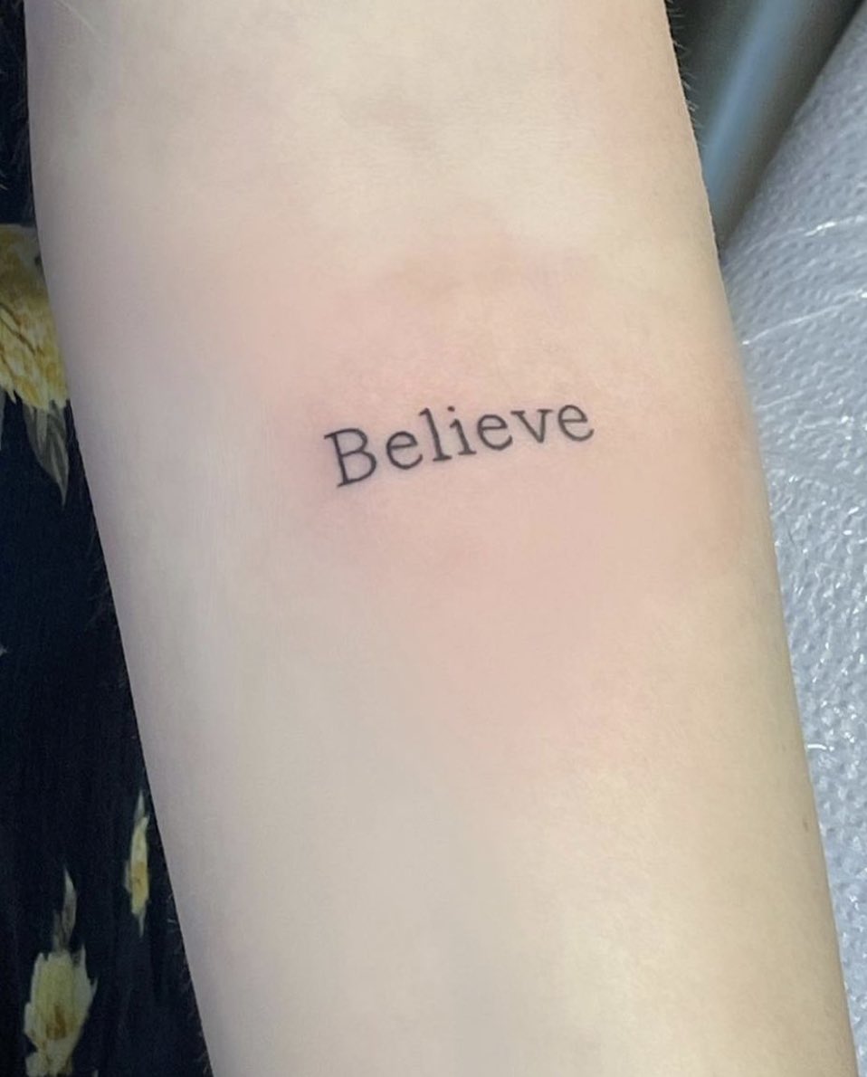 Believe Tattoo design by Denise A Wells  Believe Tattoo de  Flickr
