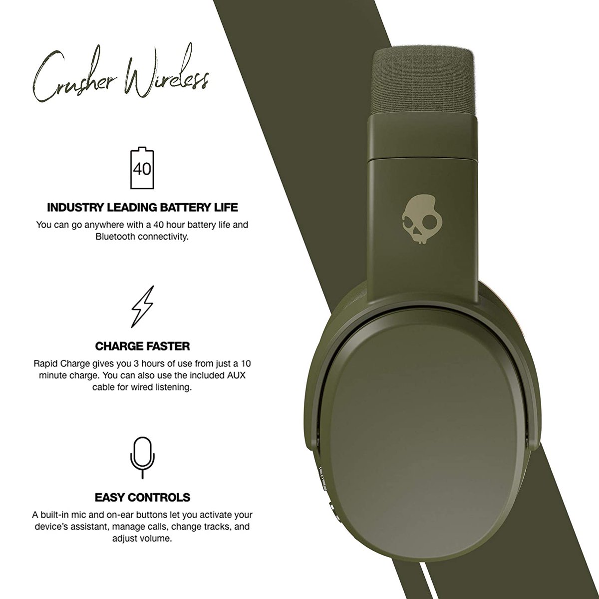 cardsaver7's tweet photo. Skullcandy Crusher Wireless Over-Ear Headphone with Mic @cardsaver7
Click here to buy now from Amazon: https://t.co/tFBV1d5wc2
#competition #influencer #influencermarketing #fridayfeeling #MondayMotivation #tbt #wcw #cardsaver https://t.co/22jwSfMQy8