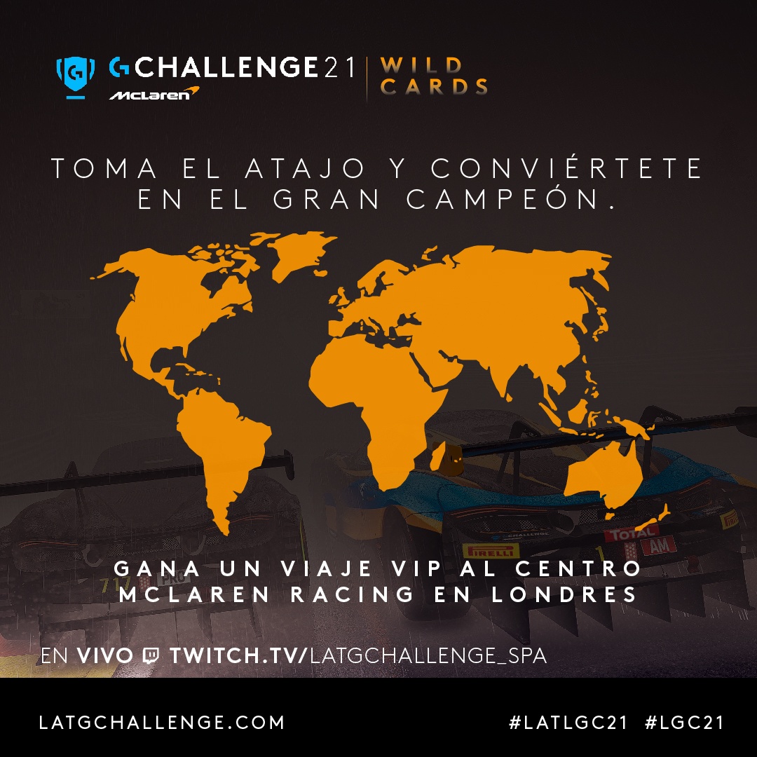 Wildcards 🃏
¿Alguna vez soñaste con ganar un volante, una silla gamer y una pc para pilotear como los mejores? 🎁

Participa ingresando a latgchallenge.com o acércate a una de las tiendas, en la web encontrarás toda la información.

#gaming #esports #esportslatam #LGC2021