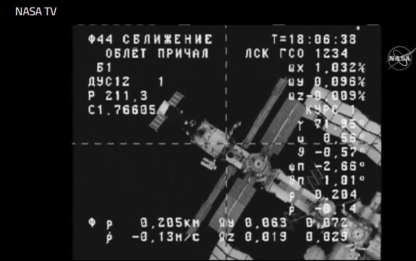 wakka44's tweet photo. #ProgressMUM c/ #Pritchal à 205 m d'#ISS. Le go pour le docking sur #Nauka a été donné. https://t.co/ePtRJugOJf