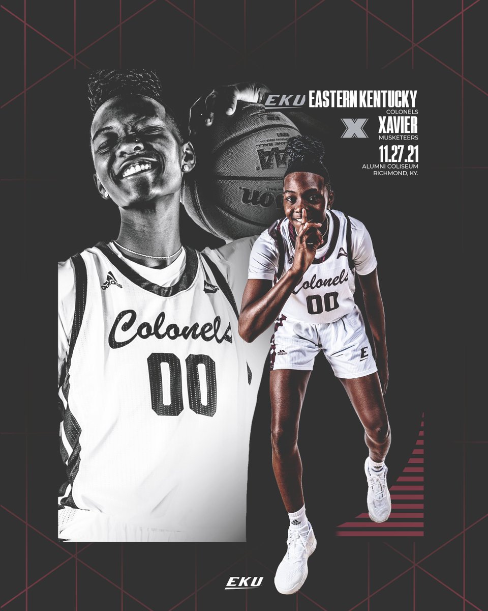 .<a href="/EKUWBB/">EKU Women's Basketball</a> is back at home tomorrow afternoon against Big East foe Xavier!

Tip-off is scheduled for 2 p.m.

Preview: bit.ly/3xxUeLp