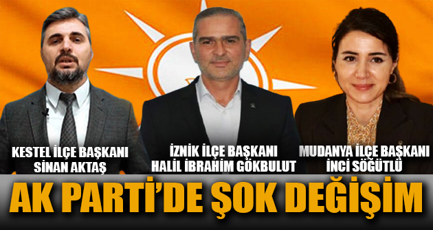 Ak Parti'de şok değişim <a href="/bursa_ak/">AK PARTİ BURSA</a> <a href="/akpartibrs/">AK Parti Bursa</a>  #bursa 
yenisehiryorem.com/ak-parti-de-so…
