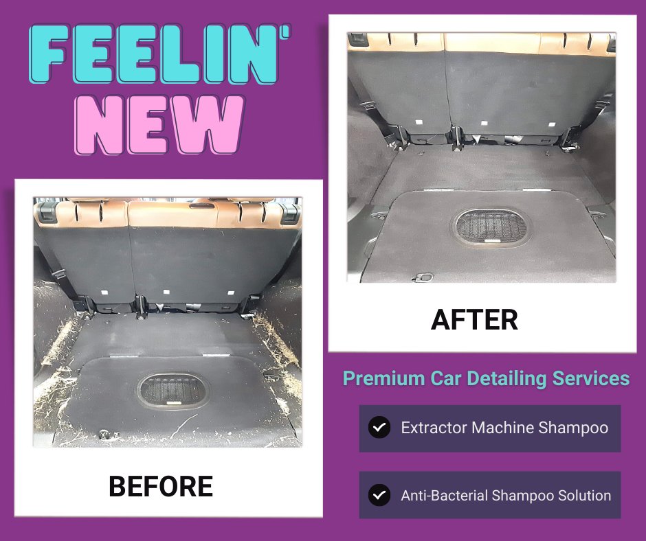 Let's get the dog traffic all cleaned up from the cargo area of this SUV😍

Learn more about our car detailing services: jrekautocare.com/packages