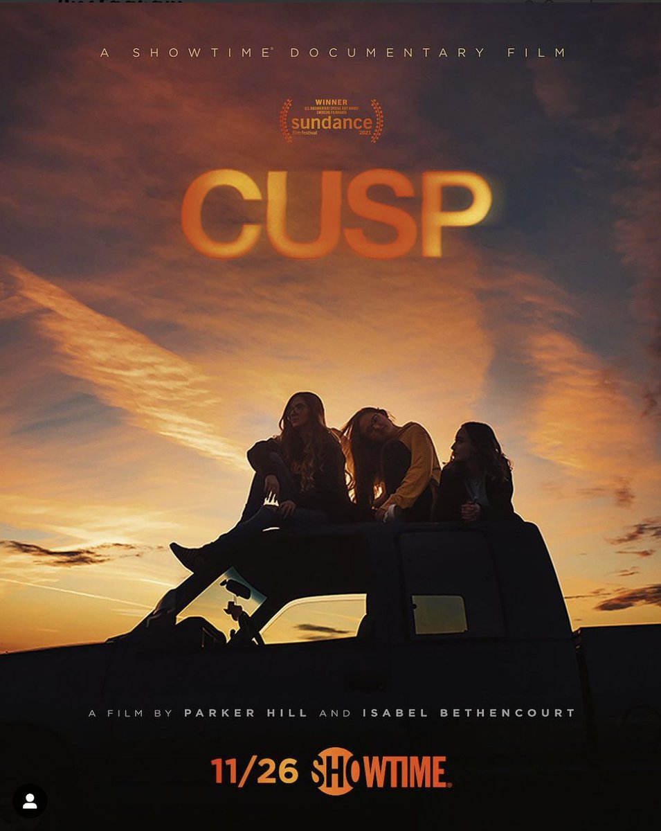 .<a href="/CuspTheFilm/">Cusp</a> is available to watch on <a href="/Showtime/">SHOWTIME</a> as of today!!! Looking for a conversation-provoking film (that isn't about politics, religion, or global illnesses) to watch with your family, friends, or loved one this weekend - check us out! <a href="/The51Fund/">The51Fund</a> #Thanksgiving #BlackFriday