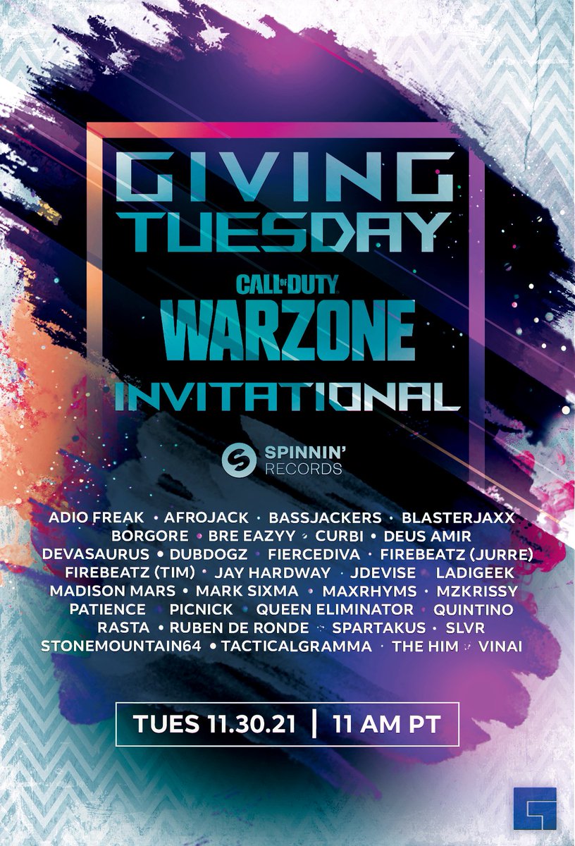 SLVR (@imslvr) on Twitter photo Excited to compete in the Giving Tuesday CoD Warzone Invitational on @facebookgaming next Tuesday 30th. SLVR SNIPER calling for action. 🤝⚡️ <a href="/SpinninRecords/">Spinnin' Records</a> Excited to compete in the Giving Tuesday CoD Warzone Invitational on @facebookgaming next Tuesday 30th. SLVR SNIPER calling for action. 🤝⚡️ <a href="/SpinninRecords/">Spinnin' Records</a>