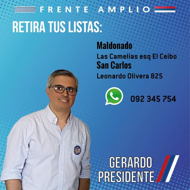 GerardoPteFA's tweet photo. #Maldonado 
Retirá tus lista #gerardopresidente
👇👇👇 @FAMaldonado_ https://t.co/kcloTZpV1B