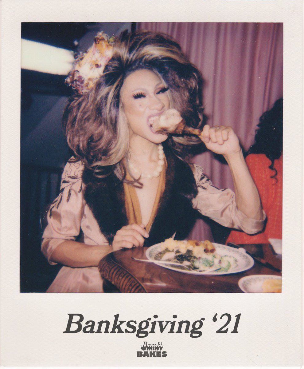 movingstandard's tweet photo. Streamed the new #BambiBakes holiday content? Don’t worry, there’s leftovers! 🍗 

Maison Mukbang: https://t.co/sjzNbWupJb

Puff Puff Pageant: https://t.co/oilfbfSI8w https://t.co/xz36fpwyT7