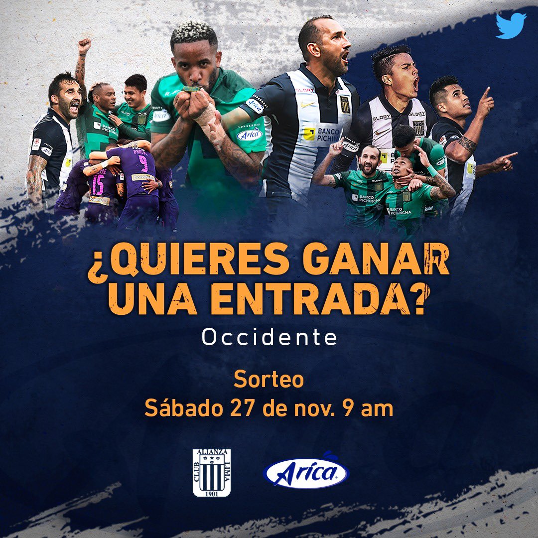 ⚽️¡GANA TU ENTRADA!

📢¡SORTEO!🤍💙

*Serán 2 ganadores

⚠️Fecha: Mañana sábado 27 de noviembre a las 9 am.

🔼¿Cómo participar?
1. Síguenos.
2. Haz RT y comenta etiquetando a 3 amigos.

#ElCorazónDelPueblo💙 
#ConservasArica
#EstoEsAlianza
