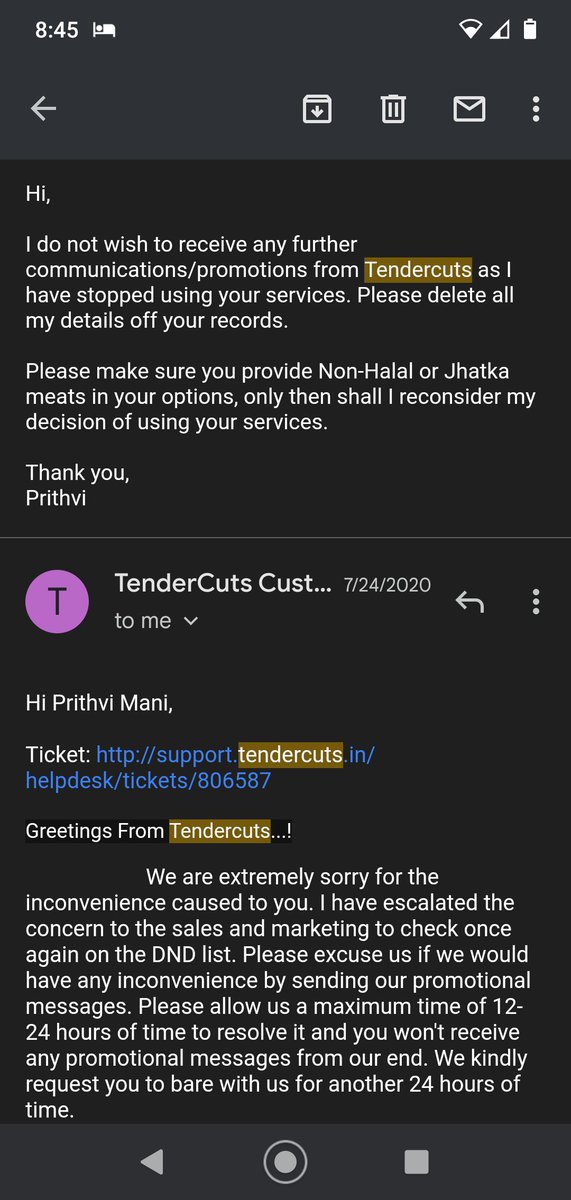 prithm's tweet photo. @CutsTender @smiling_tiger I unsubscribed specifically due to your Non-Halal menu last year when you failed to address my concern. Halal is a elaborate process &amp; certification is awarded only if conditions are met. Please classify your menu as per your customers preference. https://t.co/6FCvrMKUdA