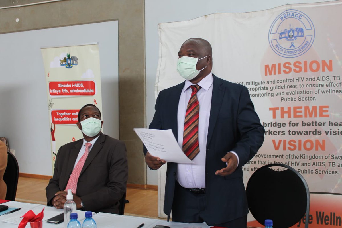 EswatiniGovern1's tweet photo. [PHOTOS]: Minister of Public Service Mabulala Maseko leads a candlelight  ceremony as a build up to World AIDS Day to be observed globally on 1 December 2021. The event was held at the Eswatini Institute of Management &amp; Public Administration (SIMPA) today.
#EndAIDSTogether https://t.co/B6WXT0A72m