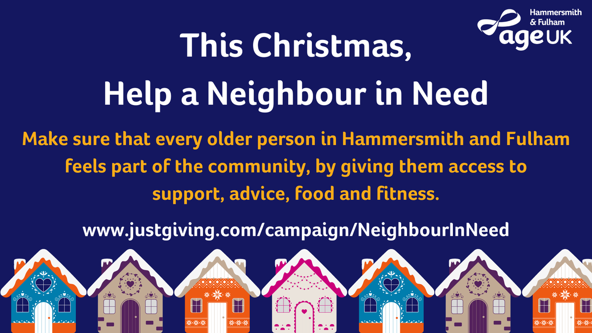 AgeUKHF's tweet photo. Pamela attends exercise classes to help her recover after a stroke. Janet uses the digital service to stay connected. Rowland needs support filling in forms. Help Pamela, Janet, Rowland &amp; countless other neighbours in need by donating at https://t.co/i6LRDduvjL

#NeighbourInNeed https://t.co/vZFdvUPbxu