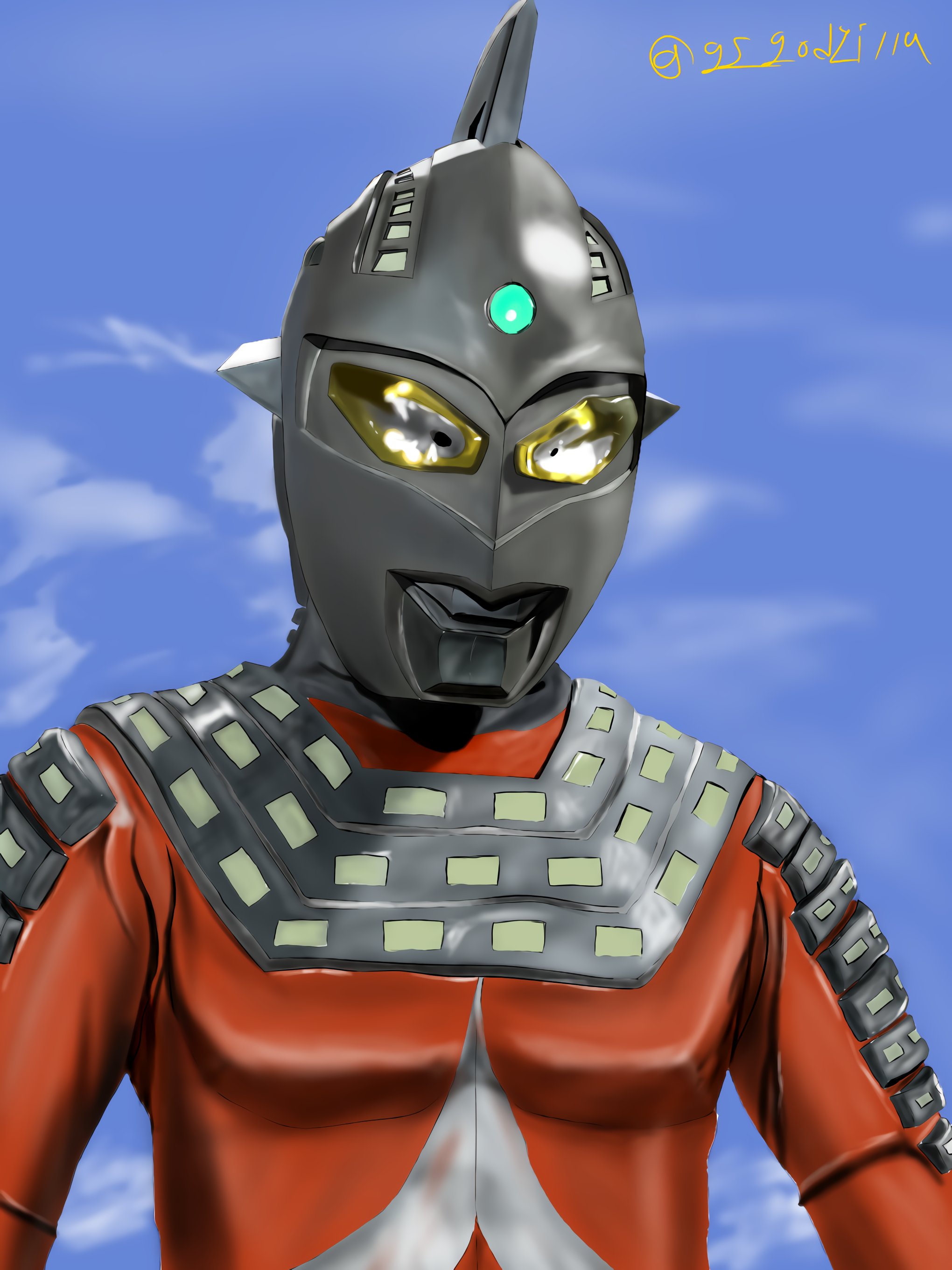 Gf ゴジラ 俺は俺だ 完成経路度をどうぞ ウルトラセブン イラスト好きな人と繋がりたい イラスト T Co Lz2uhxjib0 Twitter
