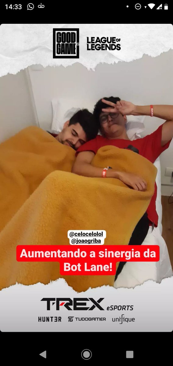 eu e o griba aumentando a sinergia antes do game contra a loud no ggwp