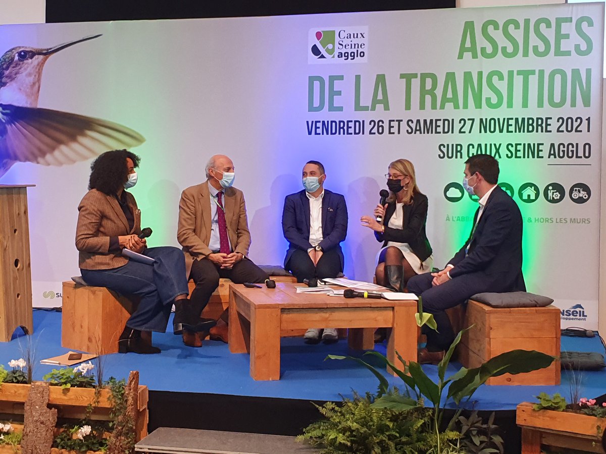 Lors des Assises de la Transition de <a href="/CauxSeineAgglo/">Caux Seine agglo</a> , j'intervenais avec <a href="/HdeLaBatie/">Hubert de La Batie</a> pour évoquer les mobilités de demain sur l'#AxeSeine. L'agglo, territoire fédérateur sur cet axe en faveur de la filière hydrogène, se mobilise déjà pour répondre aux enjeux de la mobilité !