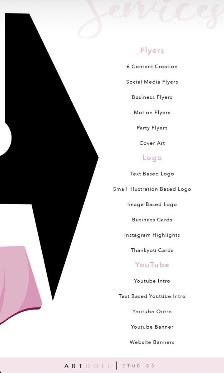Kaetheonee's tweet photo. Are You NEED of a GRAPHIC DESIGNER?? We’ll I’m proud to say I’ll be  launching my very own design studios very soon stay tuned ☺️💕 IG:@artdollstudios 
YT: K.Randi 

On my YouTube channel I’ll be showing the bts of how I developed my business ✨ Subscribe! like &amp; share https://t.co/FeDohiCKIf