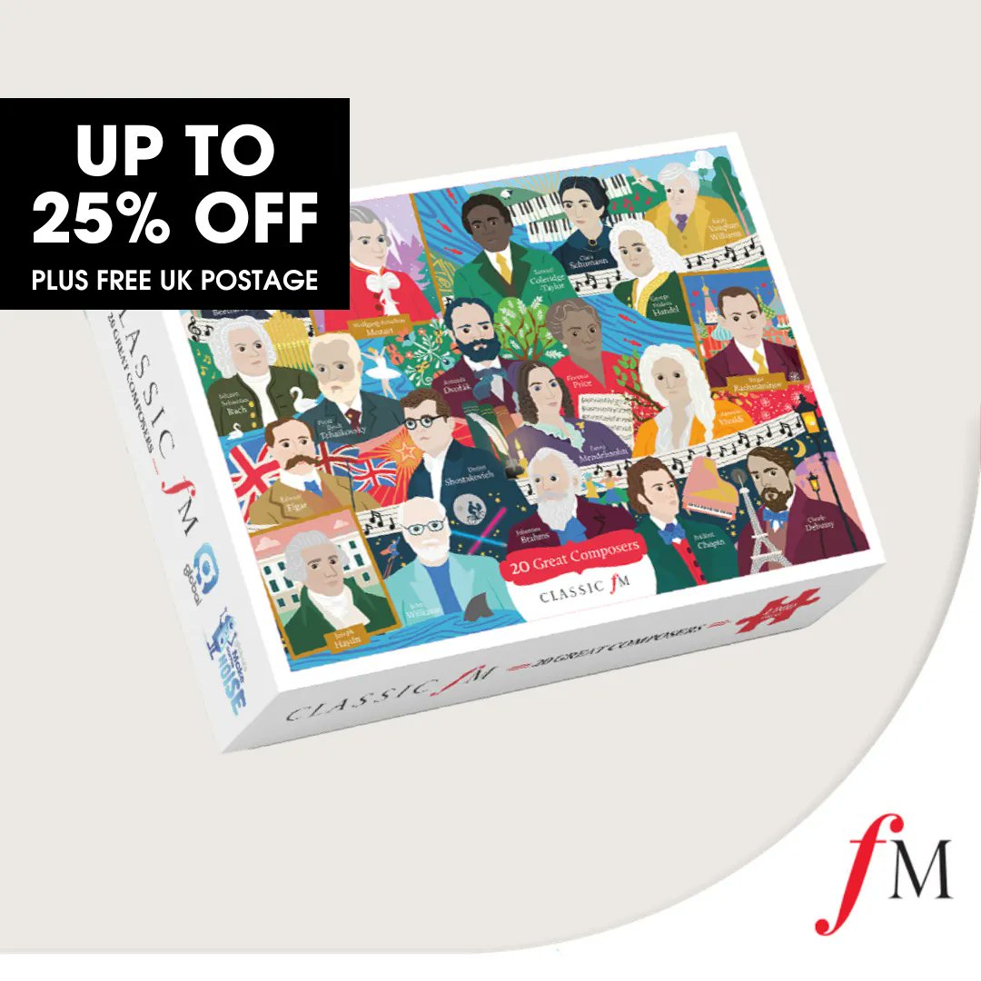 Looking for a Christmas present for a lover of classical music? 

We reckon they'd love our Great Composers jigsaw puzzle. You'll also be supporting our wonderful charity <a href="/makenoise/">Global's Make Some Noise</a>. There’s even a special offer for #BlackFriday. Order it here 👉 clssicfm.co/3mhvwIi