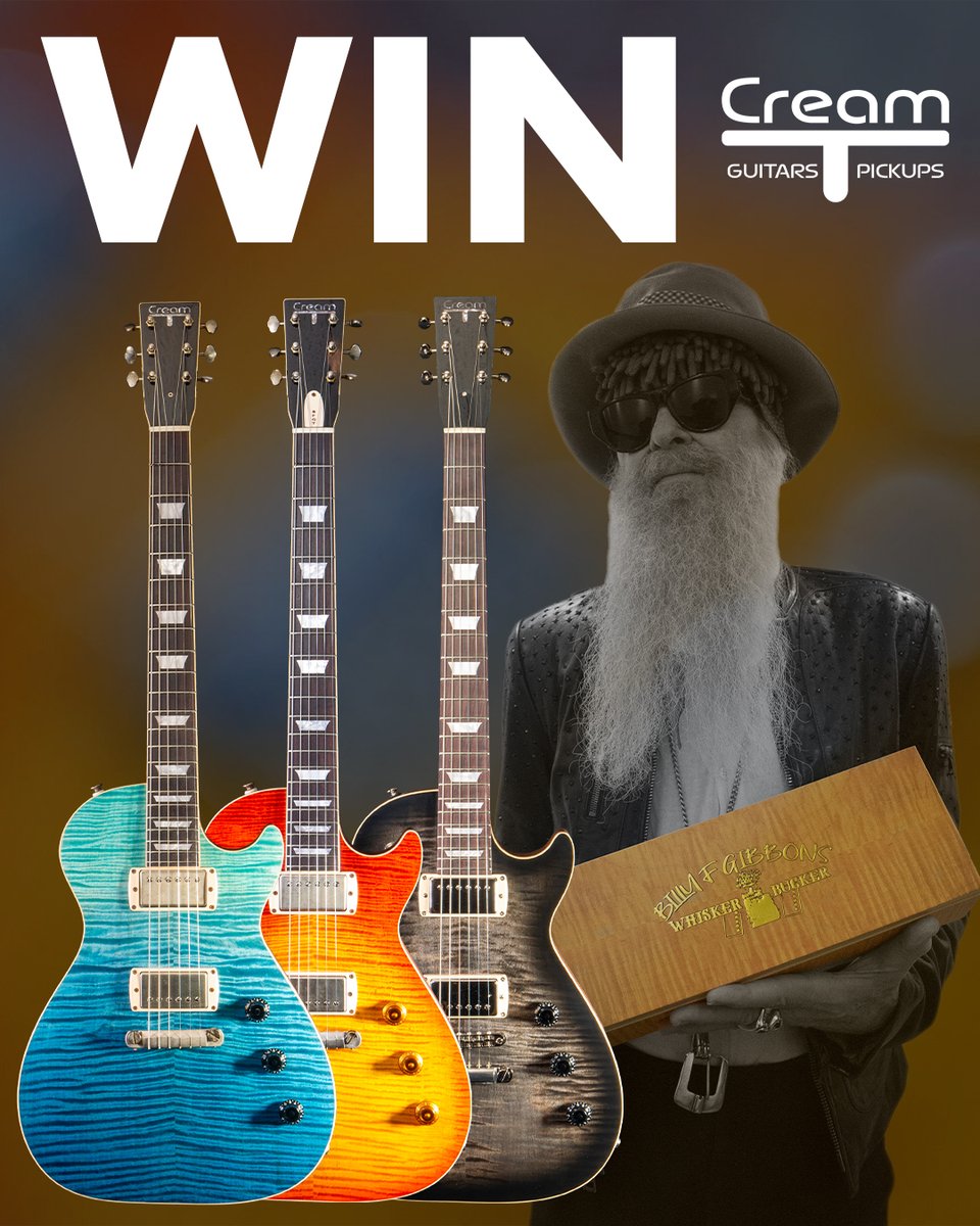 creamtcustom's tweet image. We are giving away an Aurora Standard 2PS worth £2,499
Enter for FREE here
gleam.io/l14oi/cream-t-…

#billygibbons #zztop #creamtpickups #whiskerbuckerpickups #guitarist #electricguitar