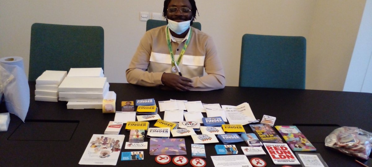 TrescaLouise's tweet photo. @PositiveEast HIV outreach and testing session with 
@CCARD_WForest
@LBWalthamForest
@wfcouncil
#rapidtest #STIScreen #freecondoms #informationleaflets #PrEPreferral 
#WorldAIDSDay #gettested #endHIVby2030 
#StopHIVstigma 
#REDRUNLDN #RedRunUk https://t.co/fIZwPtXw3I