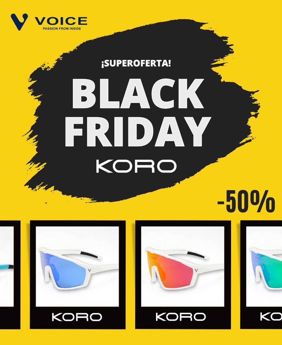 🎊🎊🎁¡YA ES BLACK FRIDAY EN <a href="/voicesportsco/">VOICE SPORTS</a>! 🎊🎊🎁

👉 ¡Hazte ya con tus <a href="/voicesportsco/">VOICE SPORTS</a> #KORO a un precio de escándalo! ¡¡Descuentazo del 50%!! 😳😳¡¡Sólo durante 3 días!! ⏳