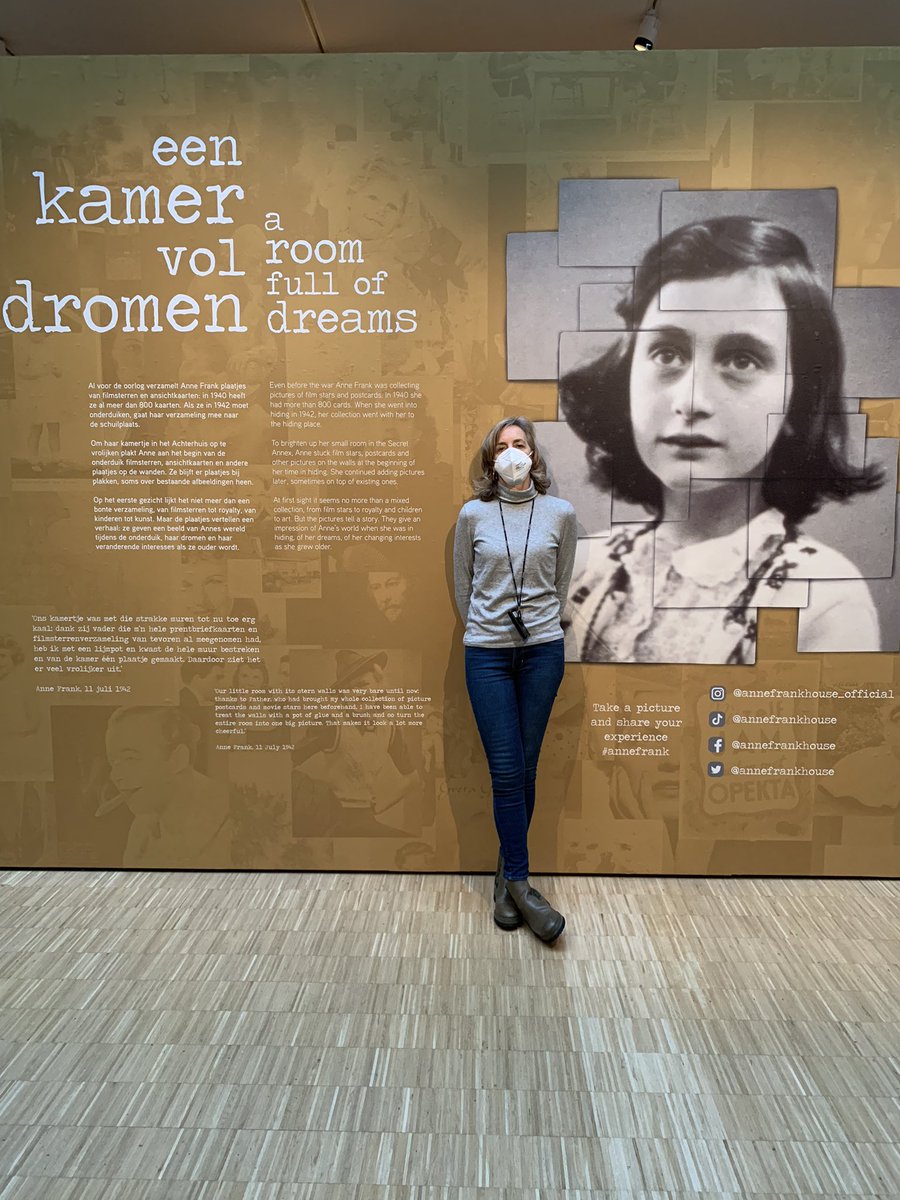 All her would haves are our opportunities #DontHateEducate @annefrankhouse 🕊