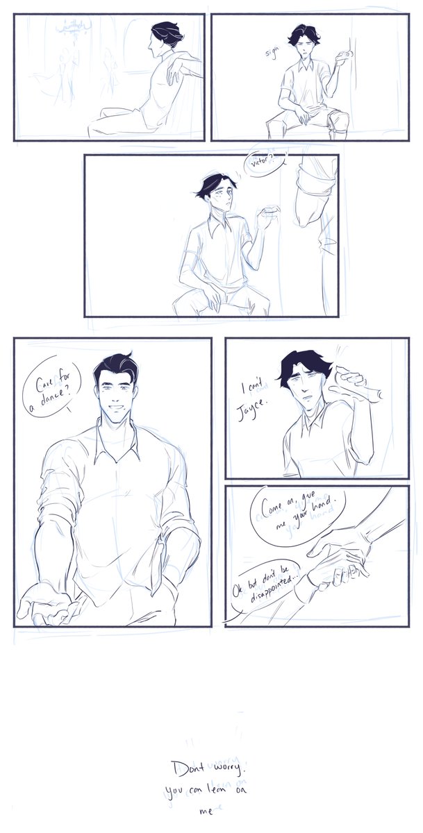 i really dont have much context nor reason for this except this rough comic and my desire for them to be happy 