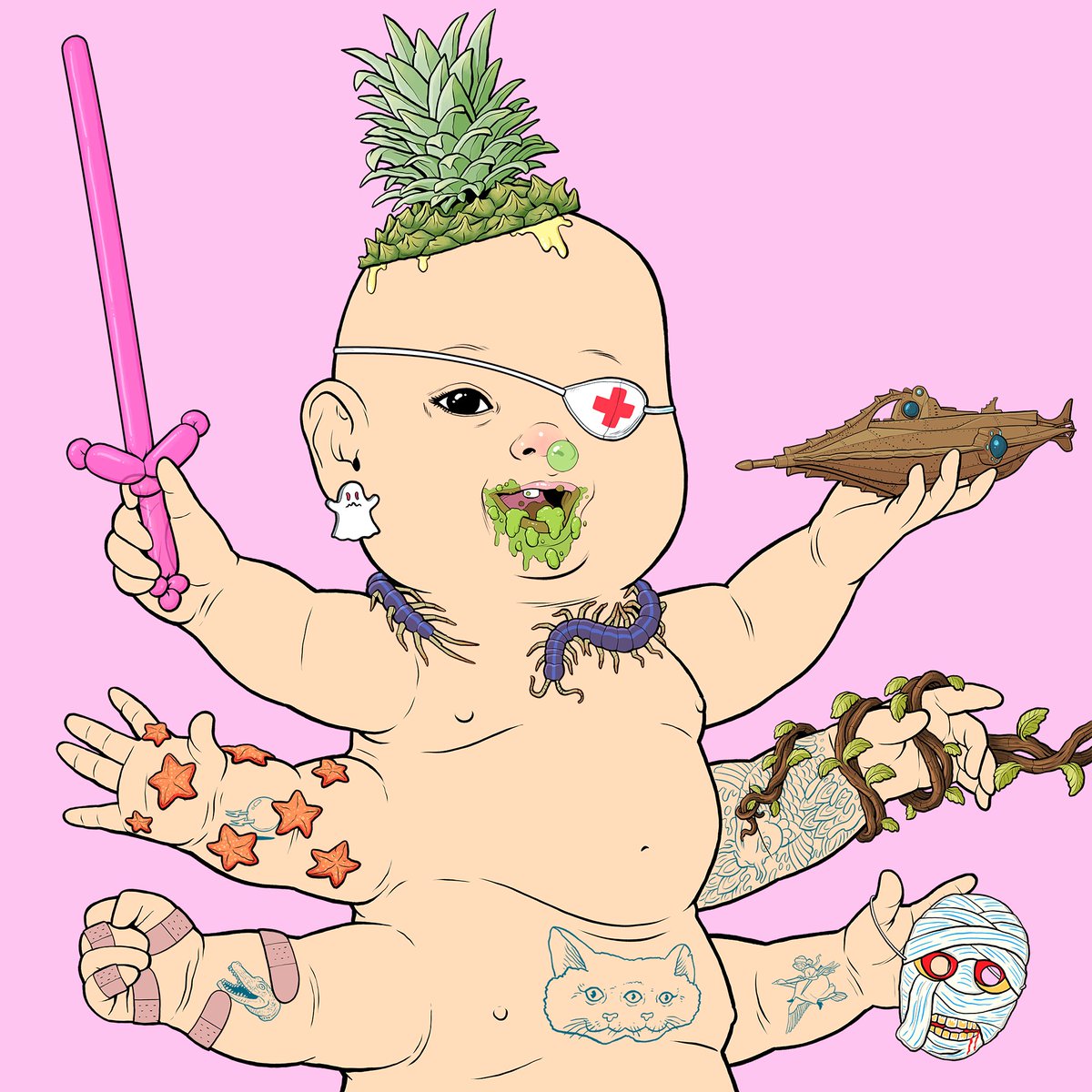 Luiz_kim's tweet photo. @toddlerpillars Broccoli mouth🥦 https://t.co/wQulSD2sVv