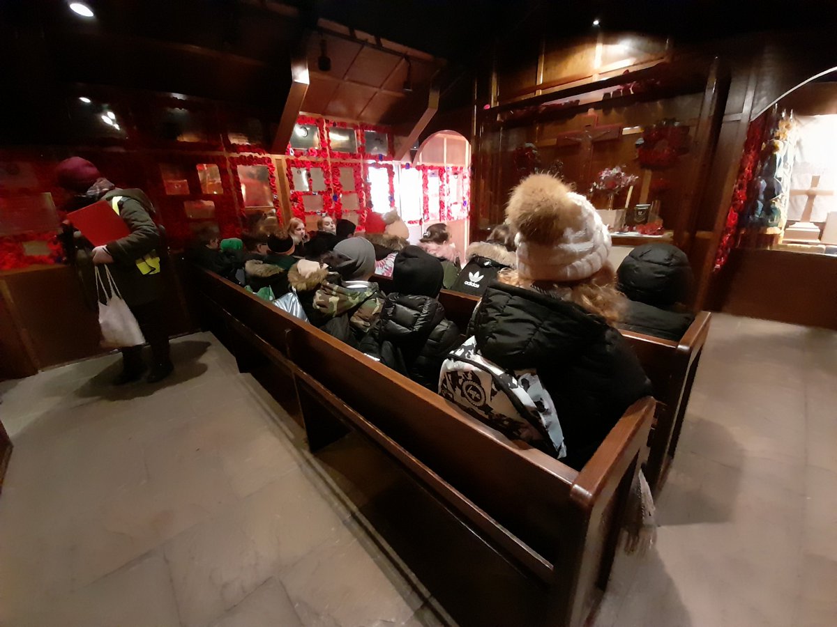 6L Paying our respects in the Chapel