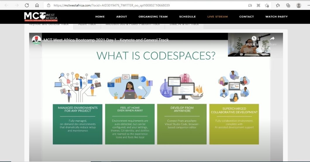 Yinkaoke's tweet photo. We're live already, join us.... #cloud #africa #mctwab, #mctwafricabootcamp, #mctwab2021 #mvpbuzz #mctbuzz #msftadvocate #microsoft365 #microsoftazure #microsoftazuremachinelearning #microsoftng #microsoftdynamics365 #microsoft #microsoftsqlserver
https://t.co/r5Mv3JnweO https://t.co/KB9Joun7dY