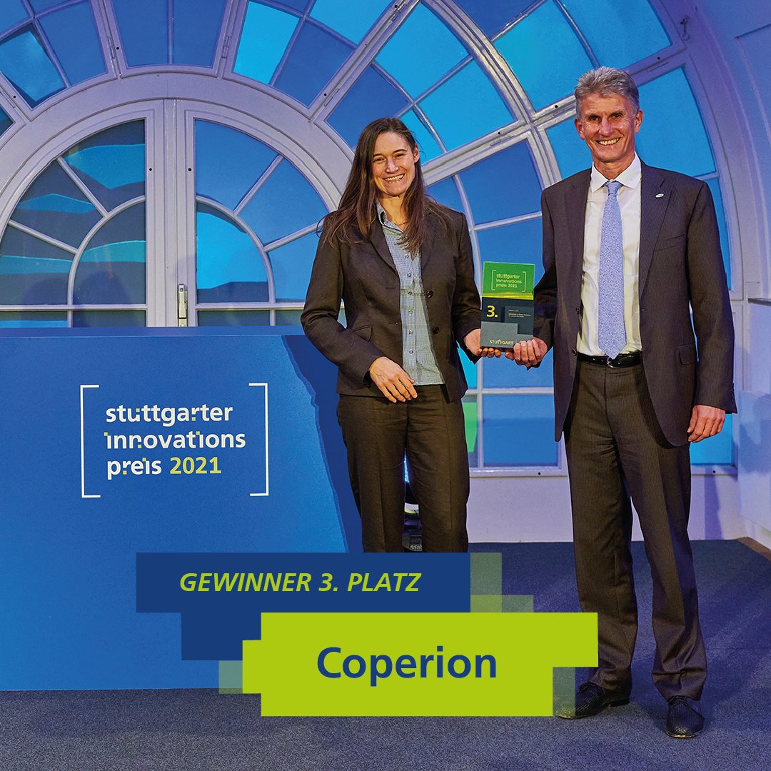 sinnpreis's tweet photo. Der 3. Preis geht an die Coperion GmbH.
Wir gratulieren zu 10.000 Euro Preisgeld!
#stuttgarterinnovationspreis #coperion #stuttgart #0711 #innovation #award https://t.co/FEb5AqX1ak